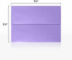 LUXPaper A7 Invitation Envelopes | Peel & Press | 5 1/4" x 7 1/4" | Amethyst Metallic | 80lb. Text | 250 Qty - Image 3
