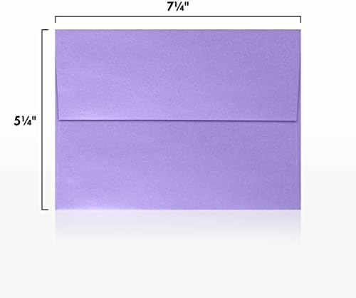 LUXPaper A7 Invitation Envelopes | Peel & Press | 5 1/4" x 7 1/4" | Amethyst Metallic | 80lb. Text | 250 Qty - Image 3