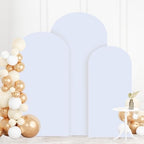 White Arch Cover Set of 3 Spandex Arch Backdrop Cover (7.2FT, 6.6FT, 6FT) Wedding Arches Backdrop Stand Covers Balloon Arched Covers Stretchy Backdrops for Baby Shower Party Birthday Banquet Decor - Image 6