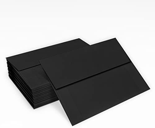 LUXPaper A2 Invitation Envelopes | Peel & Press | 4 3/8" x 5 3/4" | Black Linen | 80lb. Text | 250 Qty - Image 5