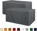 Obstal 2 Pack Table Clothes for 6 Foot Rectangle Tables, Dark Grey by Obstal