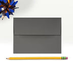LUXPaper A2 Invitation Envelopes | Peel & Press | 4 3/8" x 5 3/4" | Smoke Gray | 80lb. Text | 250 Qty - Image 4