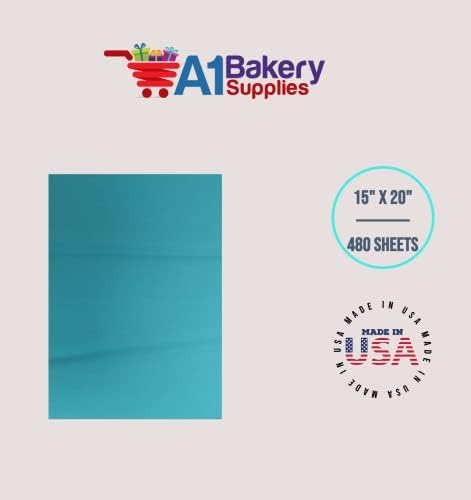 Gift Wrapping Tissue Paper 15X20 480 Pack by A1 Bakery Supplies (Caribbean Teal) - Image 7