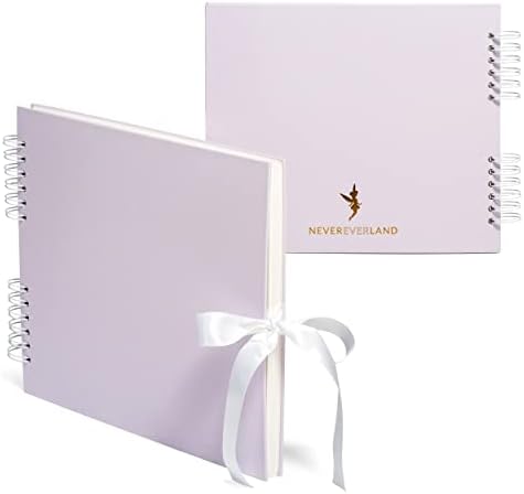 Never Ever Land Scrapbook Album – 12x10 Purple Scrap Book. Scrapbooking Supplies, Memory Book, Wedding Guest Book, Photo Album, Baby Shower Gifts, Valentines, Engagement Gifts, and Anniversary by Unknown