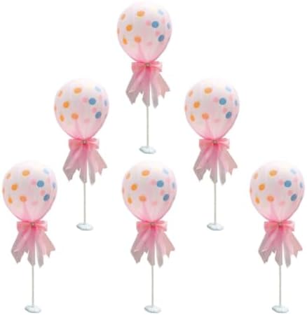6pcs Inch Pink Latex Party Balloon Column Kit for Shower by Unknown