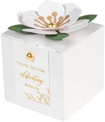 FEIYI 20 PCS Favor Boxes, White, 2.55x2.55x2.55 by FEIYI