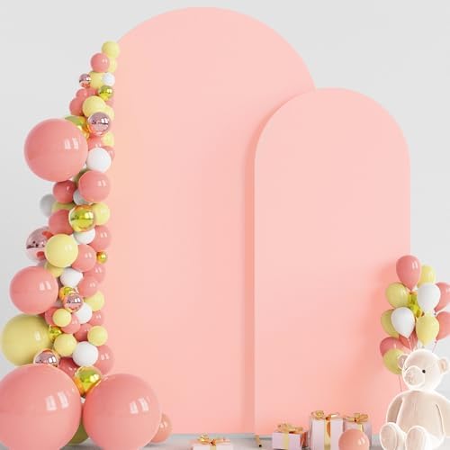 Wokceer Arch Backdrop Cover BlushPink Arch Cover Stretchy Backdrop Set of 2 by Wokceer
