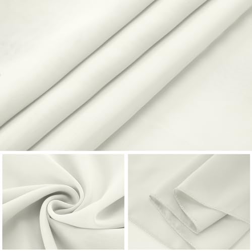 12 Pack Chiffon Table Runner 14x108 Inch Long 9ft Sheer Table Runners for Party Romantic Wedding Bridal Shower Fall Christmas Decorations-Ivory - Image 2