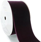 2" Velvet Ribbon Single Sided Soft Plush Luxury Craft Trim for Hair Bows Sewing Gift Wrapping Decorations Floral Arrangements and DIY Projects (Rustic Plum, 25 Yards) - Image 4