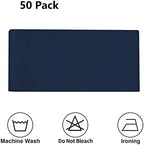 Navy Blue Chair Sashes 50 Pack Universal Satin Ribbon Knots Navy Blue Chair Bows for Party Wedding Reception Ceremony Baby Shower Banquet Decor - Image 6
