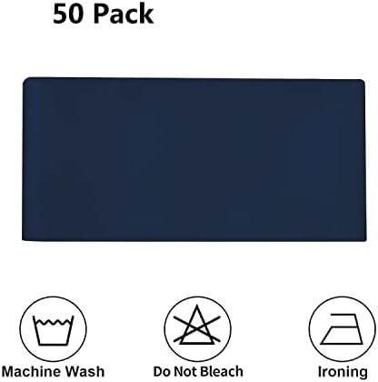 Navy Blue Chair Sashes 50 Pack Universal Satin Ribbon Knots Navy Blue Chair Bows for Party Wedding Reception Ceremony Baby Shower Banquet Decor - Image 6
