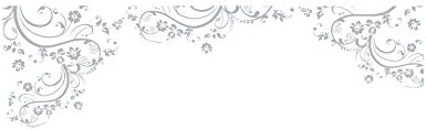 Light Grey Swirl Flower Floral Design. Edge Wall Decal. (100in X 29in) #262A - Image 2
