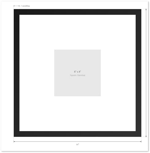 Solid Wood Signature Frame With Square Opening - White Wood - Black Accent Mat - Guest Book Alternative With Gel Pens Made in the USA - Image 4