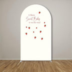 A Berry Sweet Baby is On The Way Arch Backdrop Cover Pink Strawberry Birthday Party Decorations Arch Stand Covers Baby Shower Fiesta Parties(4x7.2ft Cover,3889) - Image 2