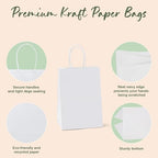 GSSUSA White Gift Bags 5.25x3.75x8 400Pcs, Paper Bags with Handles Bulk for Small Business - Image 3
