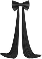 Large Black Bow Decor, 24x16x79 Inches Big Silky Ribbon Bows for Room Wall Door Decorations Oversized Coquette Stain Bow Party Decorations for Halloween Birthday Bridal Baby Shower Wedding Backdrop - Image 7