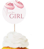 Set of 24 Cupcake Toppers | Gender Reveal Cupcake Toppers | Party Cupcake Toppers | Party Decorations | Baby Shower Toppers | Congrats on Pregnancy by Handmade