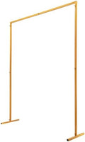 6.6ftx4.9ft Backdrop Stand, Portable Pipe and Drape Backdrop Stand for Parties Silver Wedding Garden Balloon Arch Frame for Wedding Birthday Parties Banquets Background Decor (6.6x 4.9ft) by Unknown