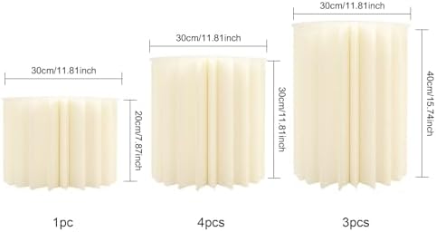 Cylinder Cardboard Stands for Party, Set of 8 - 7.9"+11.8"+15.7" - Image 2