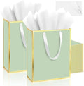 Addblu 50 Pack Bulk Luxury Gift Bags with Handles & 50 Tissue Papers by Unknown