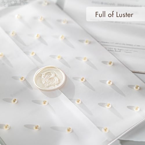 50 Pack Pre-Folded Vellum Jackets for 5x7 Invitations,AZAZA Translucent Invitation Sleeves,115GSM Vellum Jackets 5x7, Wedding Invitation Accessories, for Weddings Birthdays Baby Showers,Elegant Pearl - Image 6