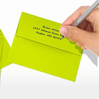 LUXPaper A2 Invitation Envelopes (4 3/8 x 5 3/4) - Wasabi Green (250 Qty.) - Image 6