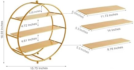 Gold 3 Tier Metal Cupcake Stand Tiered Dessert Display Serving Tray - Image 4