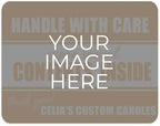 Personalized 4" x 5" Rectangle Rounded Corners Labels / 500 Fully Custom Image Stickers/Rolled Small Business Craft Labels/DIY Upload Your Own Design/Made in The USA by SBLABELS
