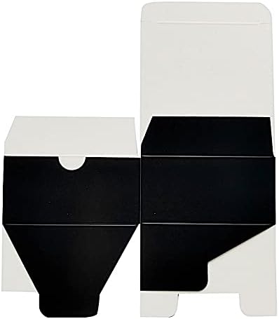 100 4 x 4 x 2" Black Cake Wedding Favors Boxes with Tuck Top for Wedding Party Birthday Candy Gifts Decorations Supplies - Image 3