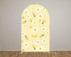 Honey Bee Arch Stretchy Fabric Covers for Birthday Party Flowers Arched Backdrop Cover Baby Shower Wedding Props(Cover Only) - Image 3