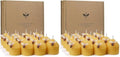 DEYBBY Natural Beeswax Candles Bulk Set of 16, Small Bees Wax Votive Candles with Little Bee Decorations as Housewarming Birthday Event Gift Party Favor (Yellow) (Pack of 2) by DEYBBY