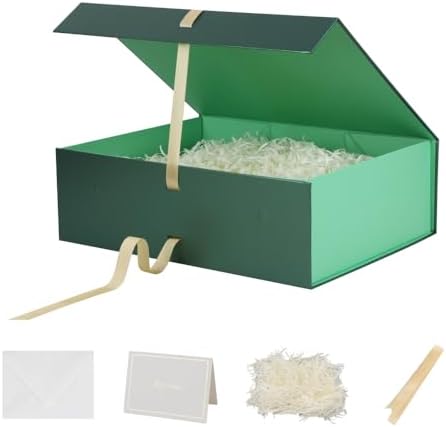 BoxSkivra Green Extra Large Gift Box 16.5x13x5.3 In Jumbo Box, 3 Pack by Unknown