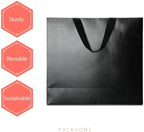 PACKHOME 6 Extra Large Black Gift Bags with Handles 17.5x6x16in - Image 4