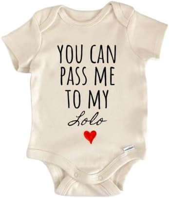 Lolo Announcement Baby Gift Baby Bodysuit by NorthForkForager