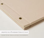 Personalized Luxe Photo Guest Book (Design 4) – 11.5 x 8.5" Minimal Aesthetics, Screw Bound with Custom Oatmeal Hardcover & Photo + Lined or Blank Pages - Wedding, Baby Shower, Anniversary - Image 6