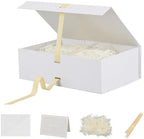 Large Gift Boxes with Lids 5 Pcs 13X9X4 In White Magnetic Gift Box Large by Unknown