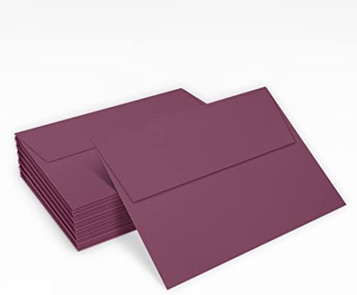 LUXPaper A7 Invitation Envelopes | Peel & Press | 5 1/4" x 7 1/4" | Vintage Plum | 80lb. Text | 1,000 Qty - Image 5
