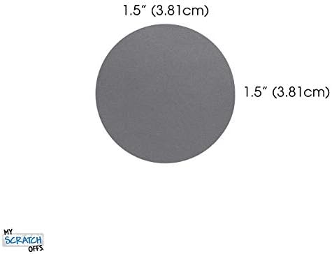 My Scratch Offs 1.5 in Silver Round Scratch-Off Stickers, 1000 Pack - Image 2