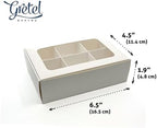 20-Ct White Treat Boxes, 6.5x4.5x1.9in, Window & Dividers - Image 5