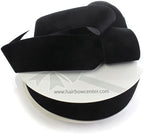 2" Velvet Ribbon Single Sided Soft Plush Luxury Craft Trim for Hair Bows Sewing Gift Wrapping Decorations Floral Arrangements and DIY Projects (Black, 25 Yards) by AKSquared