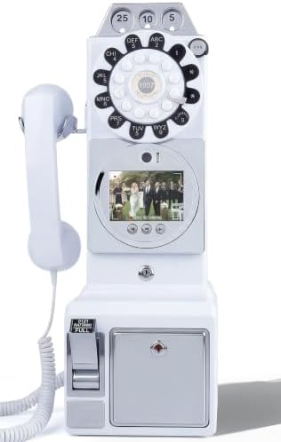 RetroVox Video & Audio Guest Book Wedding Phone Guestbook Creative Easy to Use & Fun Engagements Anniversaries Baby Showers Graduation (B White) by ChooseaFunAudioGuestbookforYourEvent