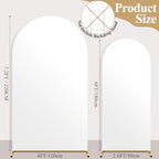 Ledido 6FT 7.2FT 2Set White Arch Backdrop Cover Party Decoration - Image 2