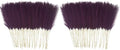 obbsie 50pcs Purple Faux Pampas Grass Decor, 21.6" Short Artificial Pompous Grass Floral Fake Pompas Grass Branches Vase Filler Flower Arrangement for Home Wedding Boho Decor (Pack of 2) by ObbsieDirect