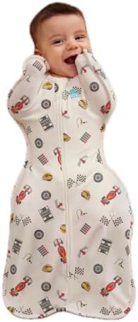 Love to Dream Swaddle Up, Baby Sleep Sack | 1.0 TOG, 8-13 lbs, Dream Racer by LoveToDream