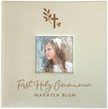 Personalized Religious Photo Album, Holds 200 4" x 6" Photos, Baptism Memory Book, First Holy Communion Scrapbook, Confirmation Gift, Engraved Cross Leatherette Picture Album by GiftsForYouNow