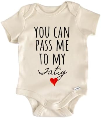 Tatig Announcement Baby Gift Baby Bodysuit by NorthForkForager
