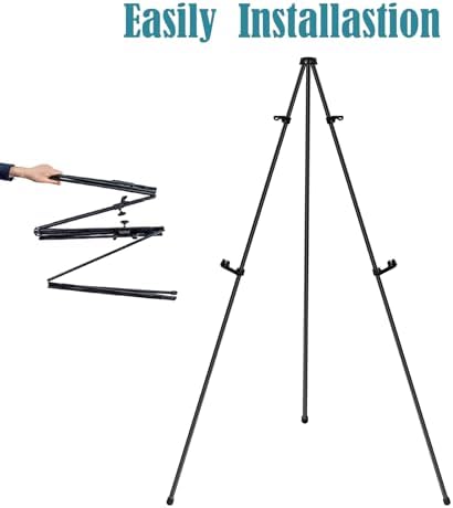 JIUYE 2Pack 63in Instant Easels for Display, Metal Easel Stand - Image 4