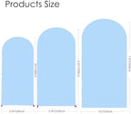 HAINARverS Set of 3 Stretchy Arch Backdrop Covers, Baby Blue, 6/6.6/7.2FT - Image 3