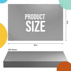 Party Solids Gray Tissue Paper for Gift Bags 15" X 20" 480 Sheets - Image 2