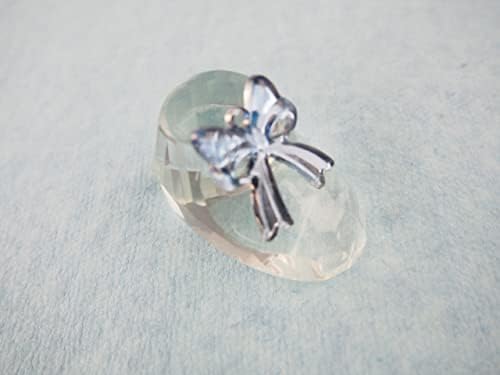 Crystal Glass Party Favor Gift Cup Cake Topper Baby Shower Bootie Pacifier Stroller (Shoes - Blue) by Unknown